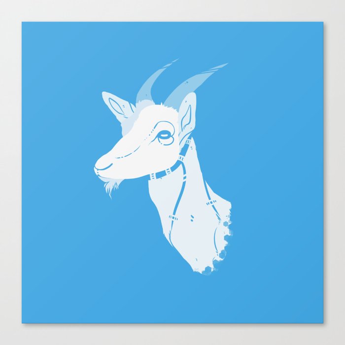 White Goat Canvas Print