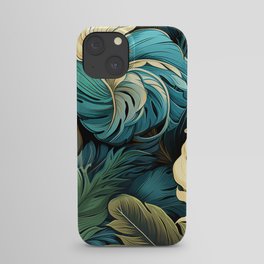 Tropical abstract leaves iPhone Case