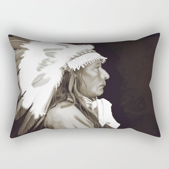 Native American I. Digital painting Rectangular Pillow
