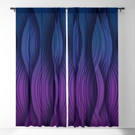 Purple and dark blue background Blackout Curtain