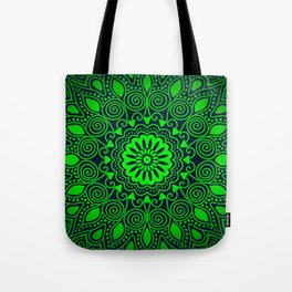 Oh, So Green Mandala Art Tote Bag