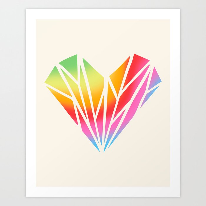 Pride Heart Art Print