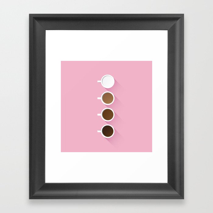 Coffee + Simplicity Framed Art Print