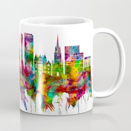 Edinburgh Scotland Skyline Coffee Mug | Edinburgh, Landscape, Watercolor, Cityscape, Cities, Capital, Architecture, Europe, Print, Buildings 