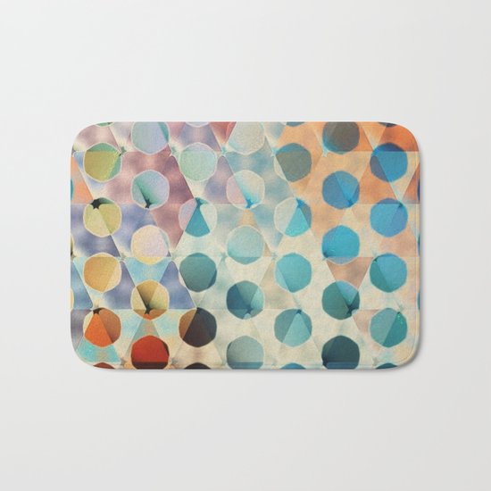 Circles on Triangles Antique Bath Mat