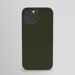 Green Olive Flat Color iPhone Case