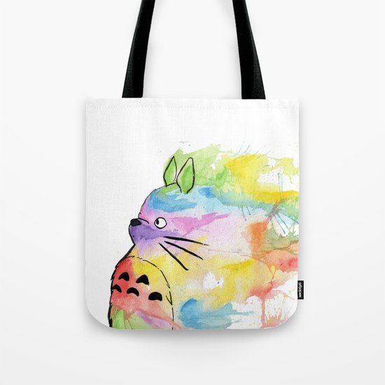 My Rainbow Totoro Tote Bag