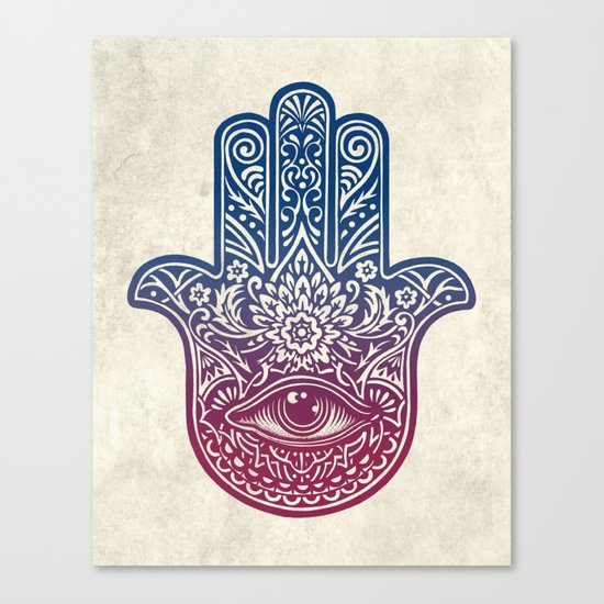 Talk To The Hamsa Canvas Print