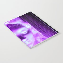 Neon Virgin Mary Statue Notebook