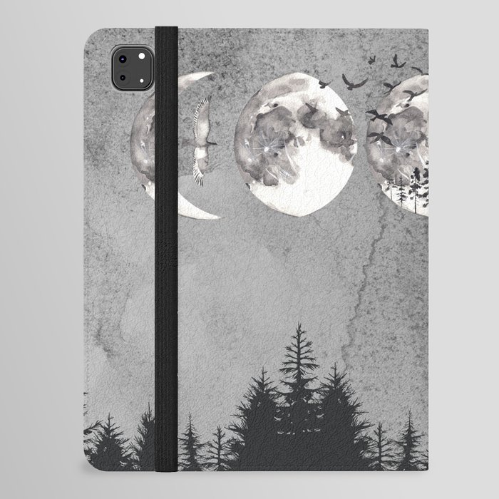 Forest Moon Phases iPad Folio Case