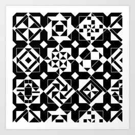 Quilt Squares Art Print