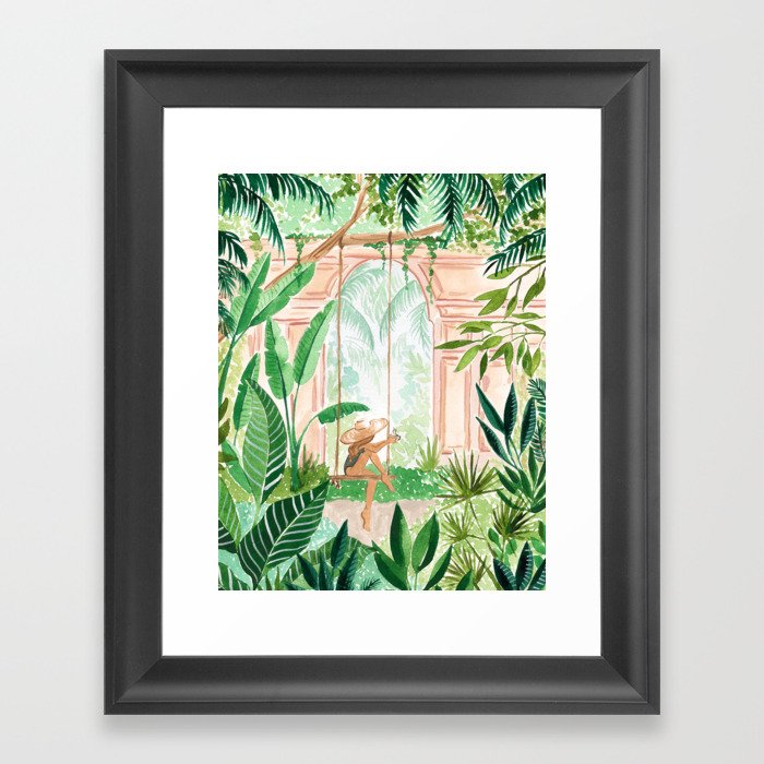 Jungle Swing Framed Art Print