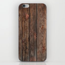 Vintage rustic wood background texture with knots.  iPhone Skin