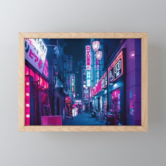 Tokyo 24h Framed Mini Art Print