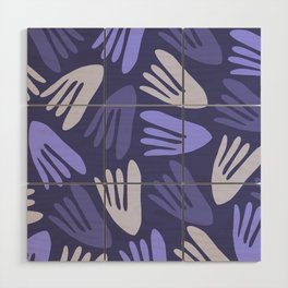 Big Cutouts Papier Découpé Abstract Pattern in Purple Periwinkle and Lilac Lavender Wood Wall Art