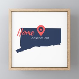 Connecticut is my home - I love Connecticut Framed Mini Art Print