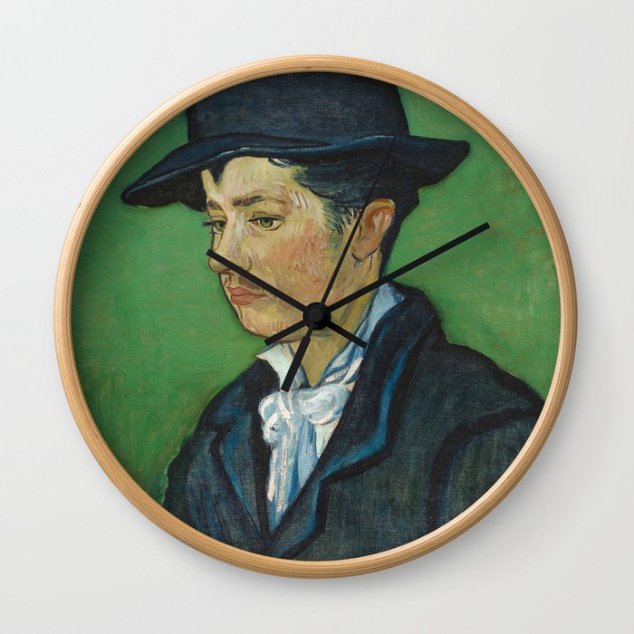Portrait of Armand Roulin by Vincent van Gogh Wall Clock