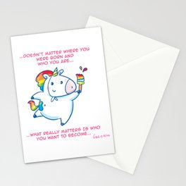 To be... an unicorn Stationery Cards