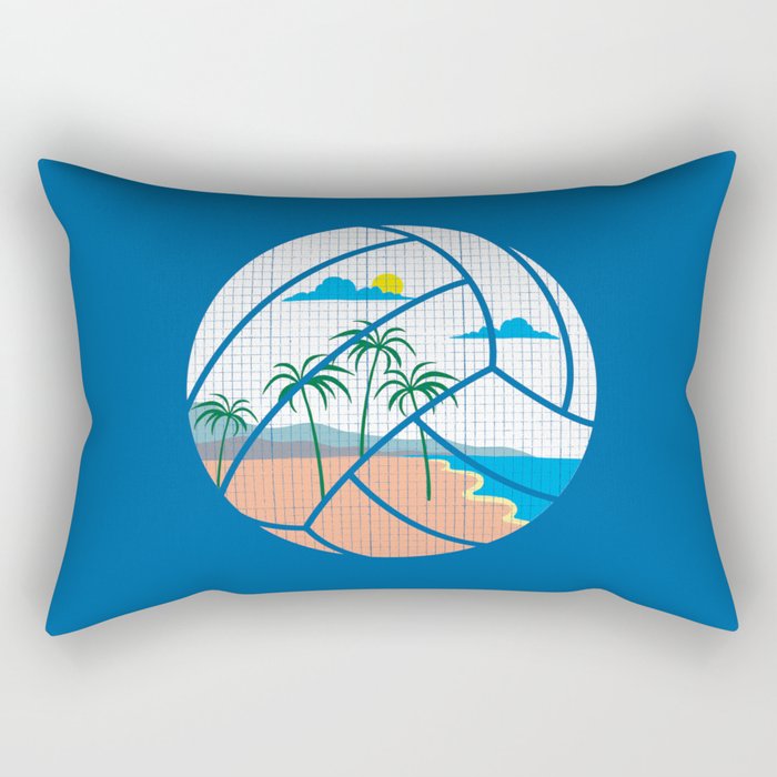 Beach Volleyball Rectangular Pillow