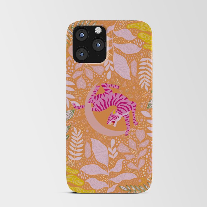 Tiger Moon in Tangerine iPhone Card Case