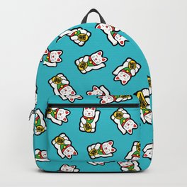 Lucky Cat Pattern Backpack
