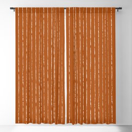 Lines II (Rust) Blackout Curtain