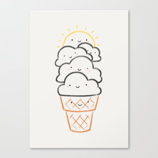 Everyday is like Sundae Canvas Print