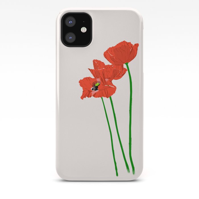 Lovely Poppies iPhone Case