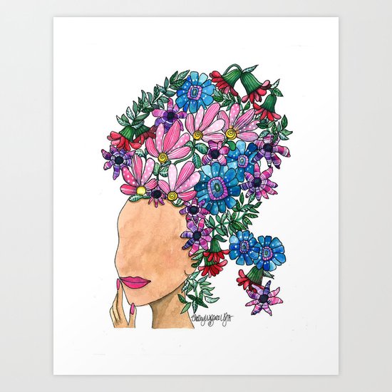 Exotic Beauty Art Print