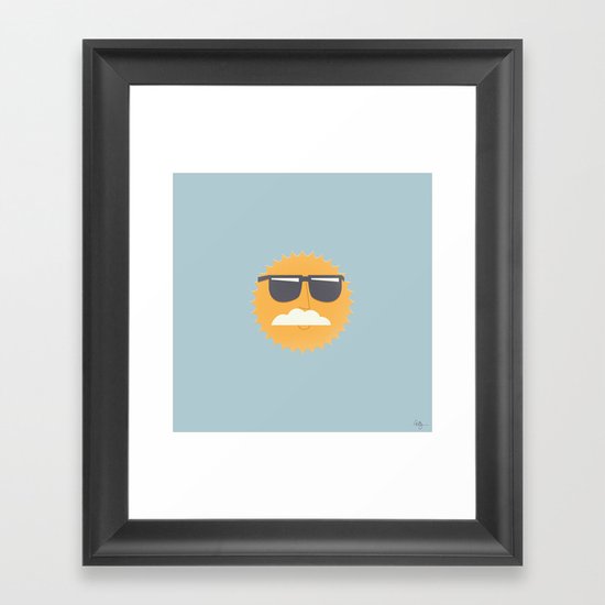 Sun Disguised Framed Art Print