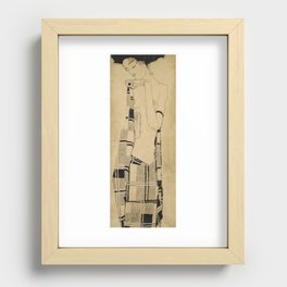 Egon Schiele  -  Standing Girl Recessed Framed Print