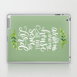 AS FOR ME AND MY HOUSE Laptop Skin