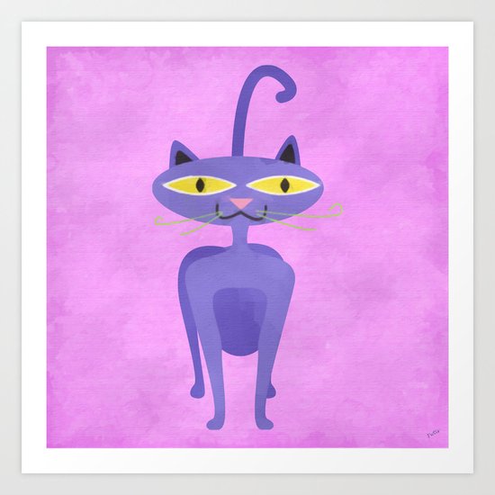 The Tiki Cat Art Print