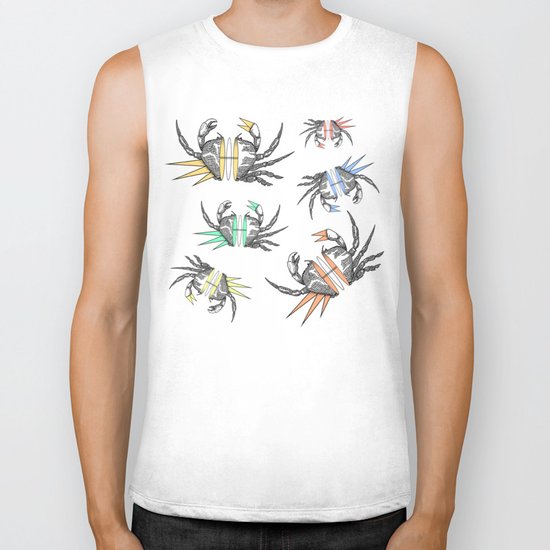 grab my crabs Biker Tank
