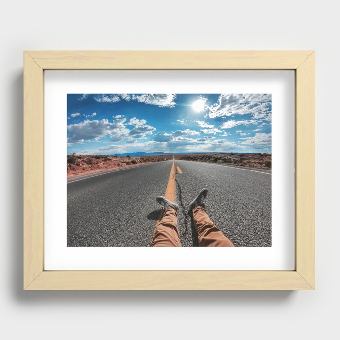 The Road To Eternity  Recessed Framed Print
