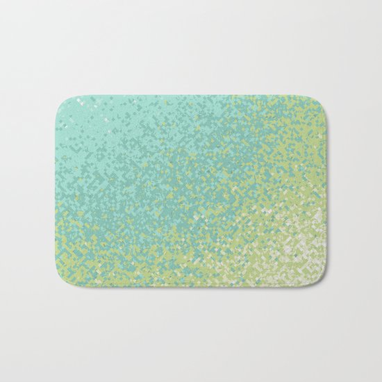 Abstract Green Blend Bath Mat