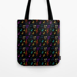 Colorful Music Notes Musician Musical Note Art
 Tote Bag