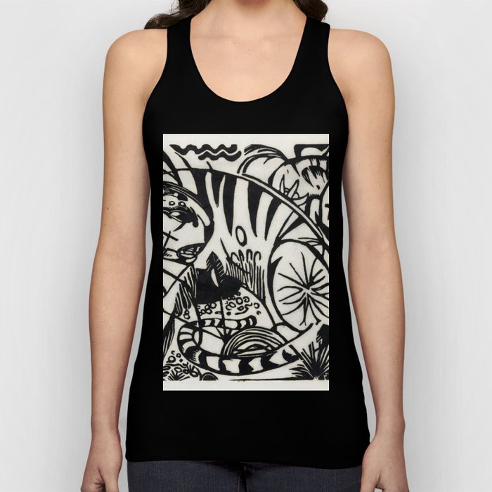 Tiger (1912) print in high resolution by Franz Marc Tank Top