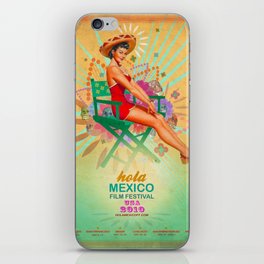 mexican pinup girl iPhone Skin