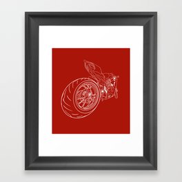 Red Moto Framed Art Print