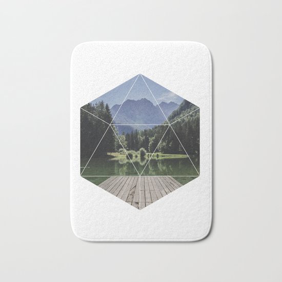Beautiful Nature Geometric Photography Bath Mat