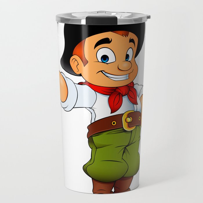 Gaucho Cowboy Cartoon Travel Mug By Marios Society6 Sip from one of our many cartoon character coffee mugs, travel mugs and tea cups offered on zazzle. gaucho cowboy cartoon travel mug by marios