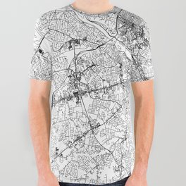 Richmond White Map All Over Graphic Tee