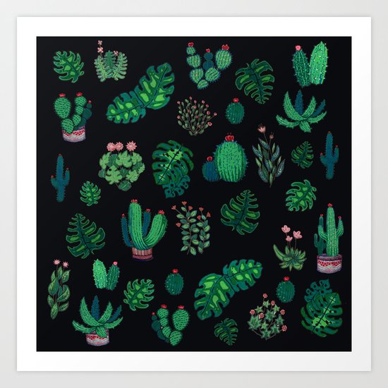 tropical green !! Art Print