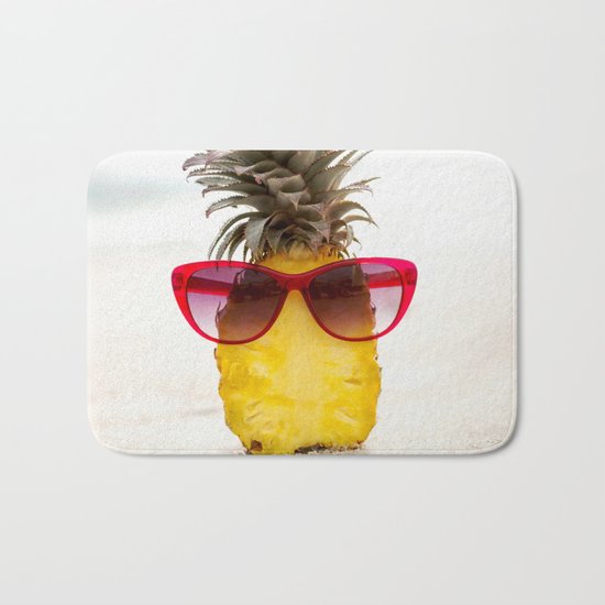 cool pineapple Bath Mat