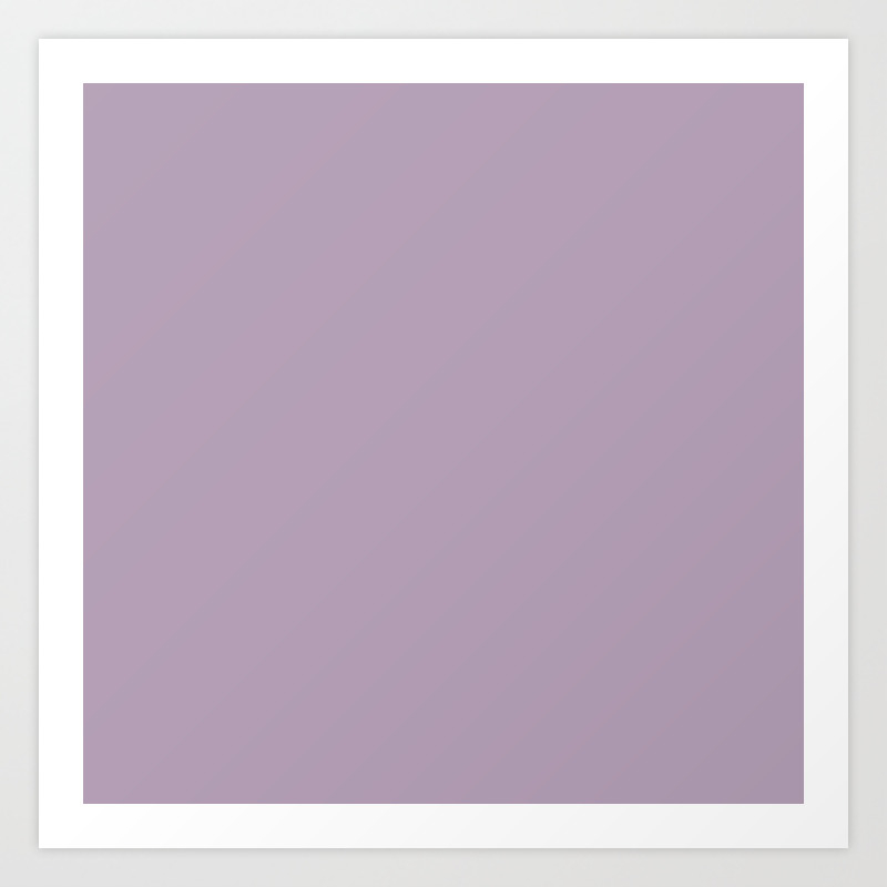 Dark Chalky Pastel Purple Solid Color Art Print By Podartist Society6