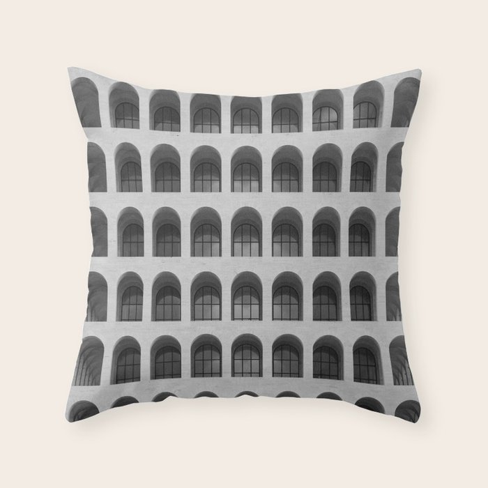 Palazzo della Civiltà Italiana 02 Throw Pillow by Jon Bilous Society6