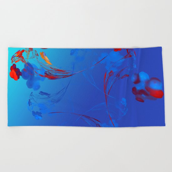 Flower in the Mind Beach Towel