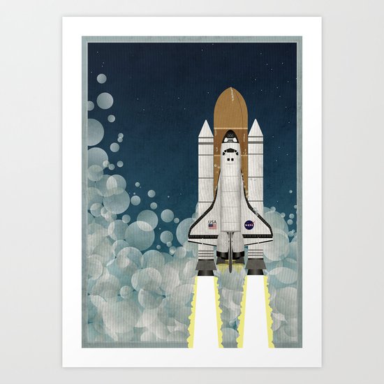 Space Shuttle Art Print