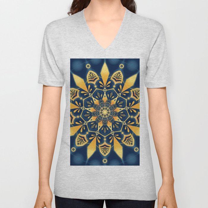 Magic Mandala 01 V Neck T Shirt